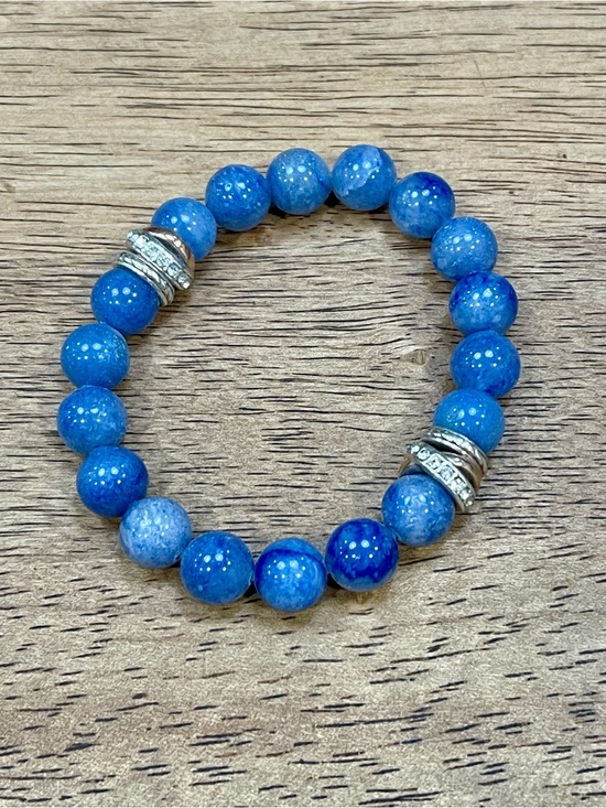 Brighton Jewelry - Brighton Neptune's Rings Brazil Blue Quartz Stretch Bracelet
